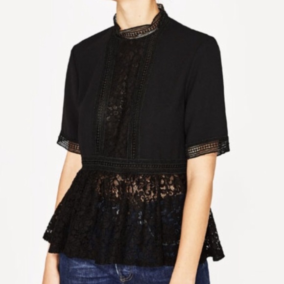 peplum blouse zara